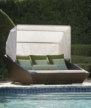 Trade Assurance Best selling outdoor rattan wicker round shape dimensions sun lounger