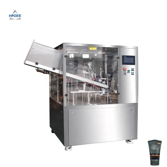 Higee Sunscreen Lotion and Toothpaste Filling and Sealing Machine with Sticker Labeling