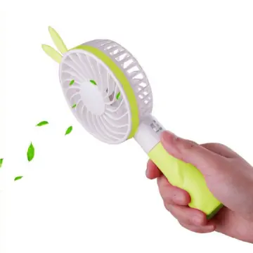 Battery Rechargeable Portable USB Rabbit Mini Handheld Fan