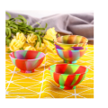 Tazones de frutas de bocadillos de silicona multicolors personalizados útiles