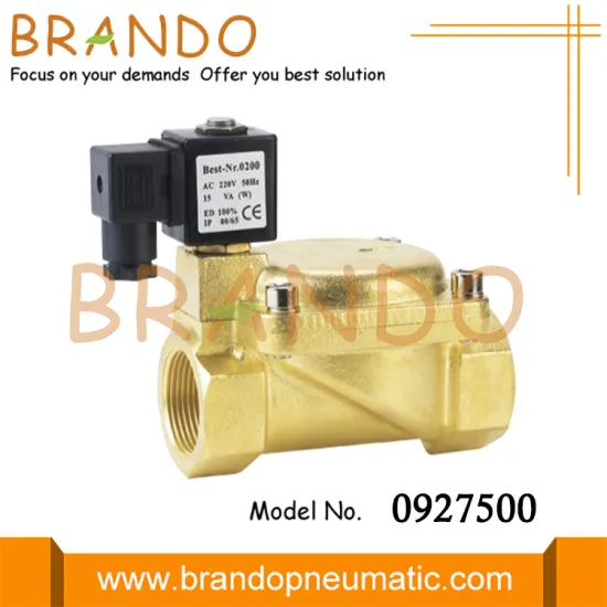 0927500 1 1/4'' Brass Pilot Operated Solenoid Valve