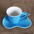 3 OZ bleu doux amour tasse et une soucoupe