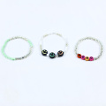 12MM fluorescent smiley face girl bracelet set