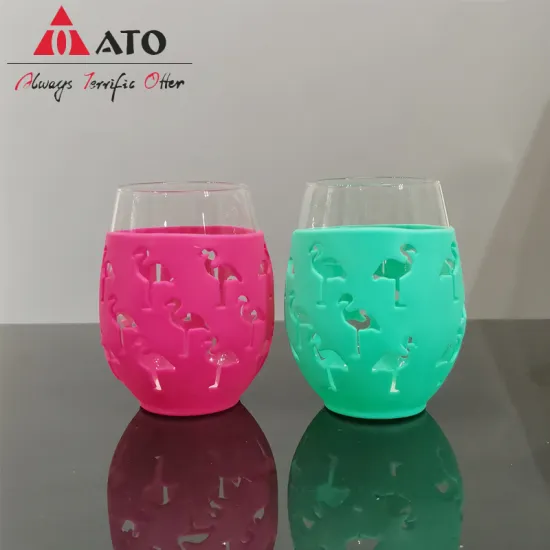 Reusable Flamingo Tumbler Glass Coffee Cup