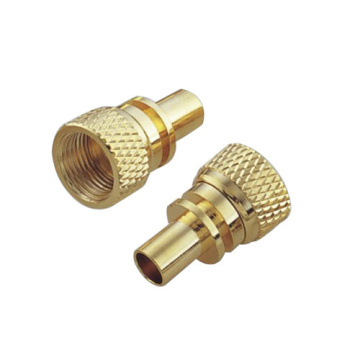 Brass Nut With Coarse Diamond Knurled