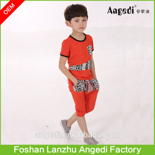 Summer new arrival boys clothing sets OEM boys clothing