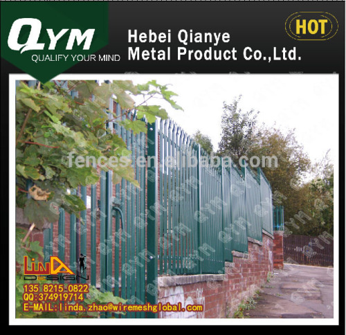 2015 palisade fence Small yard,hot sale palisade fencing and aluminium palisade fencing & powder coated palisade fence