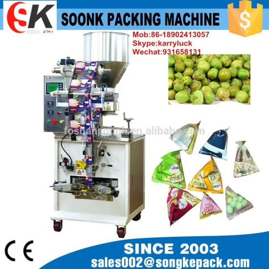 SK-120S triangle bag packing machine for beans