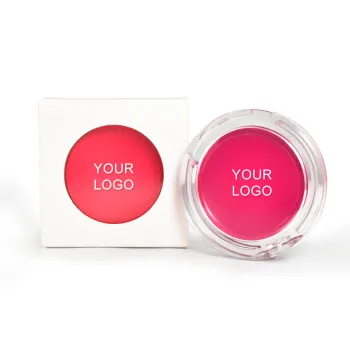 Vegan and Cruelty-Free Custom No-Logo Pink Cream Blush for Private Label
