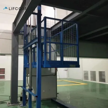 Portable Warehouse Scissor Lift: Vertical Cargo Lift & Mobile Elevating Work Platform