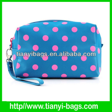 hot selling polka dot cosmetic bag
