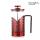 Hot sale Red Coating Coffee and Tea French Press