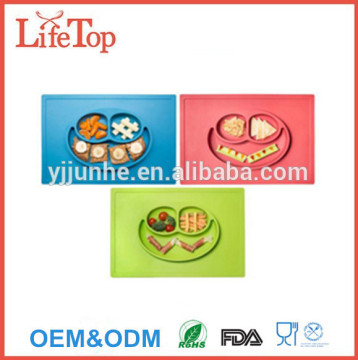 Baby Placemat and Plate Suction One-piece Silicone Placemat