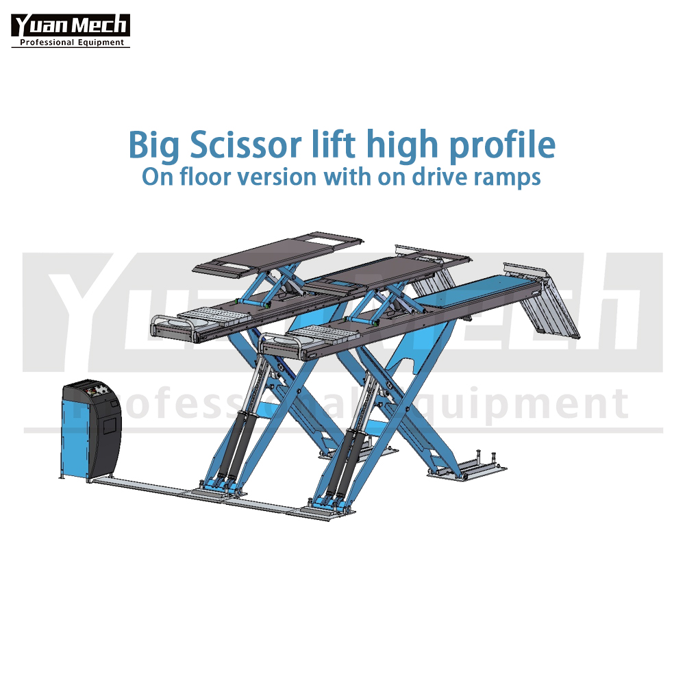 On Floor Big Scissor Lift 4T