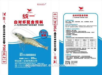 Unif Aquatic Fish Feed, L.Vannamei Shrimp/Prawn Sinking Pellet Feed, 20kg, P303(1.8-1.9mm)