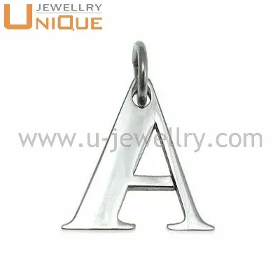 Stainless steel alphabets pendant designs
