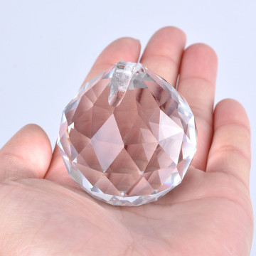 Prismi decorativi decorativi all'ingrosso: sfere di cristallo in vetro trasparente da 20 mm a 80 mm