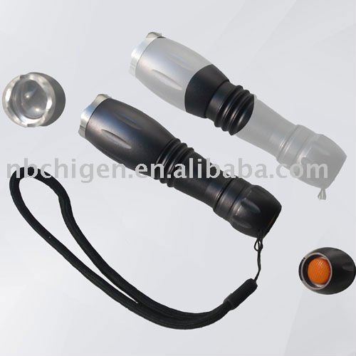 1Watt Zoomable Aluminum LED Torch Flashights