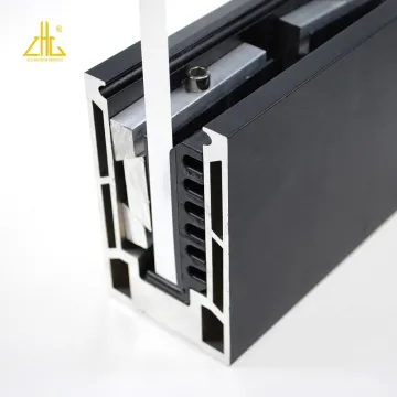 Aluminium Security Balustrades with U Channel Clamp for Glass Railing