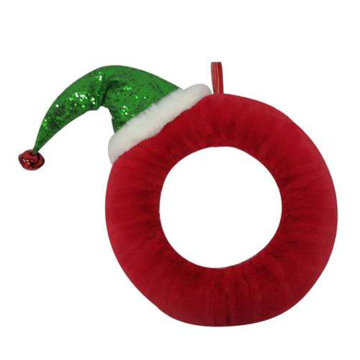 Ghirlanda di peluche con cappelli di paillettes multicolor