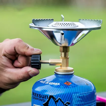 Outdoor Camping Integrated Stove - Mountaineering Gas Stove Set for Picnic