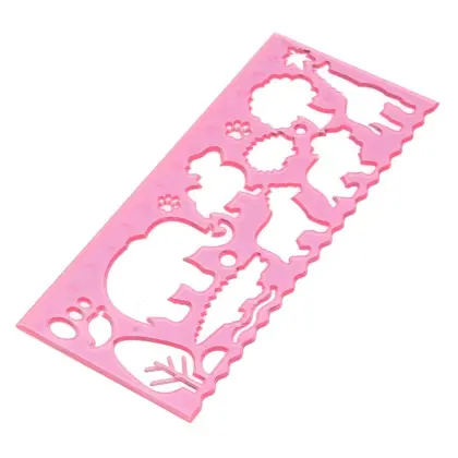 Custom Plastic Pattern Template Stencil Drawing Ruler