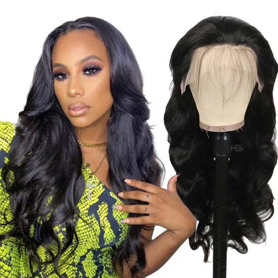 13*4 Straight Lace Wig Remy Brazilian Transparent Lace Front Human Hair Wigs Raw Virgin Straight Black Wig