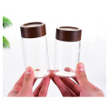 Borosilicate Glass bottle wooden cap