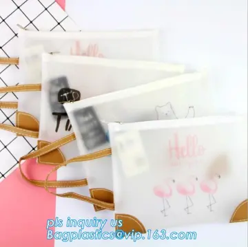 pencil stationery set pouch holder zipper with slider, Office & school stationery supply slider zip wallets document file bags