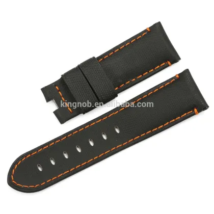 24mm rubber watch band stainless steel watch bands for panerai watch strap