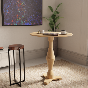 Mrs. Woods' Modern Simple Wooden Dinning Table Set: Handcrafted Solid Oak Oval and Round Shape Furniture