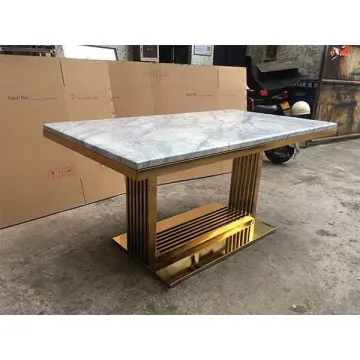 A8080 New Household Marble Rectangular Dining Table and Chair Set