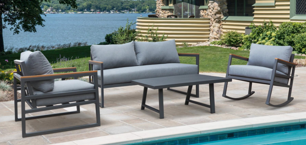 Outdoor Garden Aluminium Furniture Modern Sofa Set