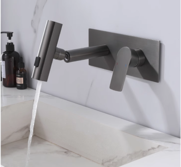 Meiyani New Design Brass Wall Faucet Set - Gun Grey