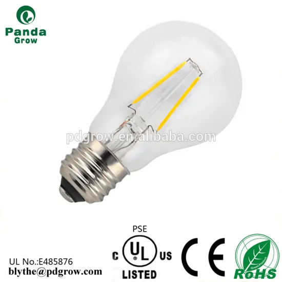 UL PSE Dimmable 3000K 6000K Vintage Edison LED Lights Bulb E12 E14 2w 4w 6w 8w Led Filament Bulb A60 E27 Led