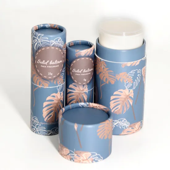 Custom Food Grade Deodorant Luxury Kraft Paper Tube