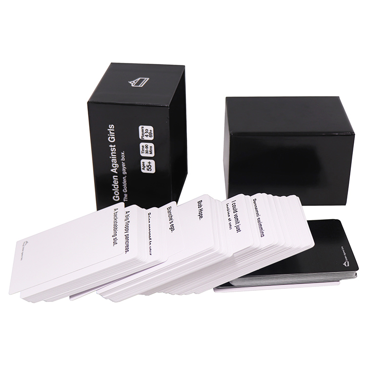 Professional Factory Custom Adult Party Family Drinking Card Game Playing Card with Top Bottom Box