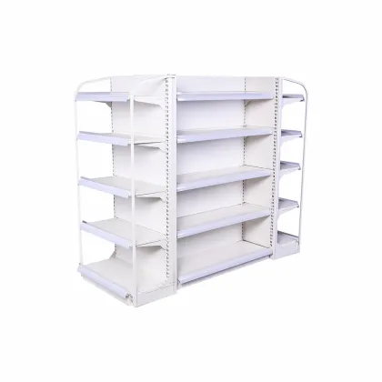 Drug store double-sided shelves