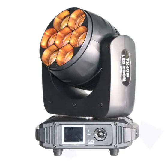 7x40W RGBWA UV LED Pixel Zoom Wash Beam RGB Strobe Light for Disco and Stage