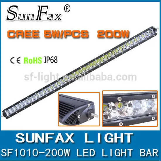 High performance 43inch 200w super slim led light bar car headlight led offroad light bars
