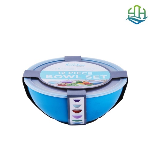 Ensemble de bols en plastique de qualité alimentaire 12 pièces