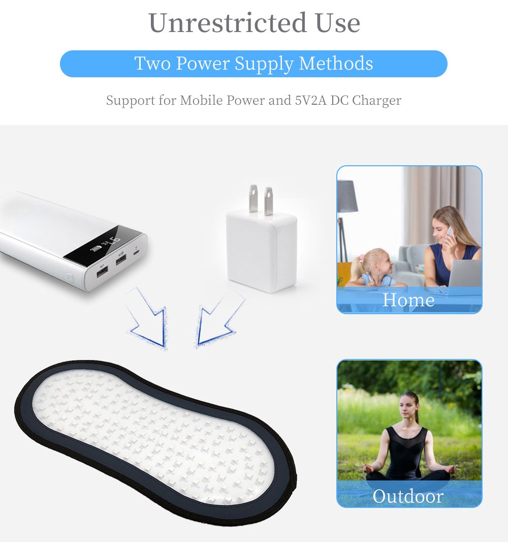 wholesale price portable USB charging light therapy pad