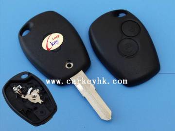 HOT Sale Renault 2 buttons remote key shell with "valeo" on the blade for Remote Key Blank