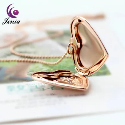 Jenia Best Quality Pendant Jewelry Gold Plated Locket Designs Gold Pendant Necklace