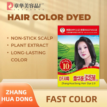 Tintura de cabelo preta Zhang HuaDong para cabelos grisalhos