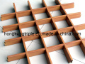Modificado para requisitos particulares de aluminio diseño de madera rejilla techo serie