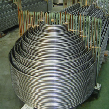 U bundle tubes shell at tube heat exchanger