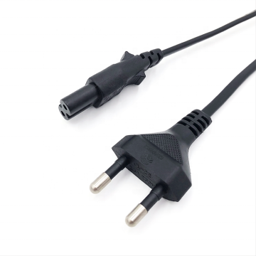 KTL Approval H03vvh2-f 2x0.75mm² Korean Flat Power Cord with IEC C7 Socket