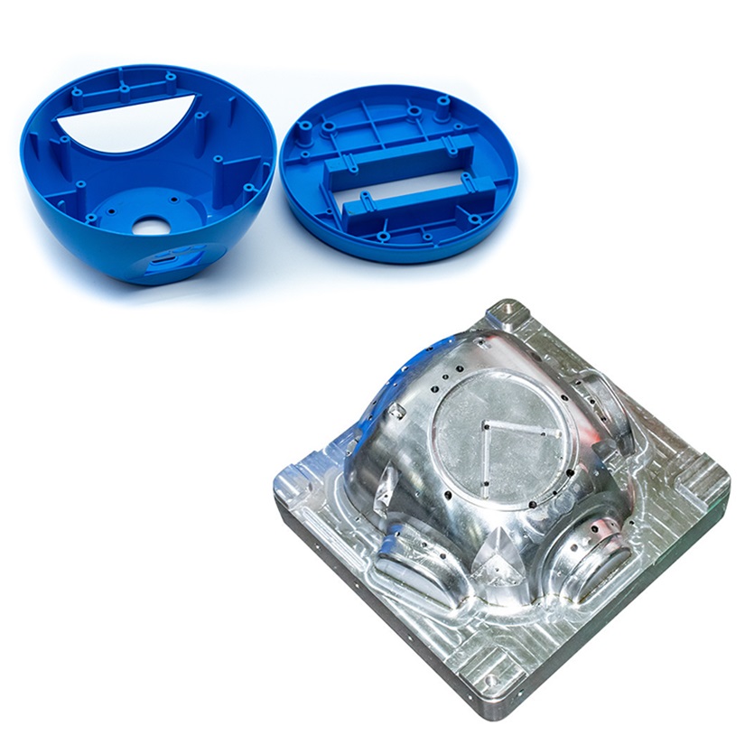 Injection Molding Of Blue Plastic Shell