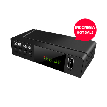 FTA Terrestrial DVBT2 MPEG4 H.264 AVC Decoder with USB WiFi Dongle, Supporting Full HD 1080P and YouTube Playback for Digital STB